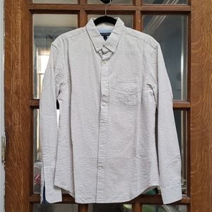Men's Seersucker Button Down Shirt